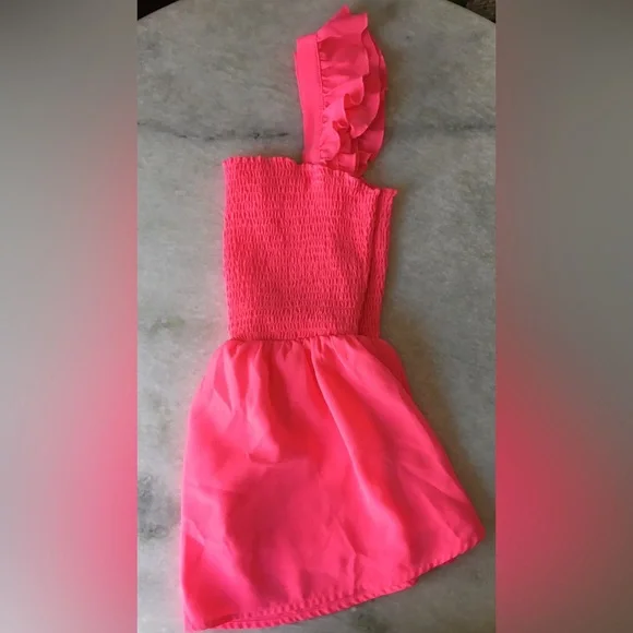 Hot Pink Ruffled Blouse - Picture 3 of 16